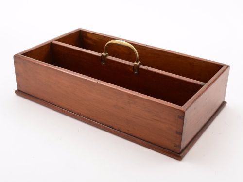 Victorian Mahogany Cutlery Box Circa 1890