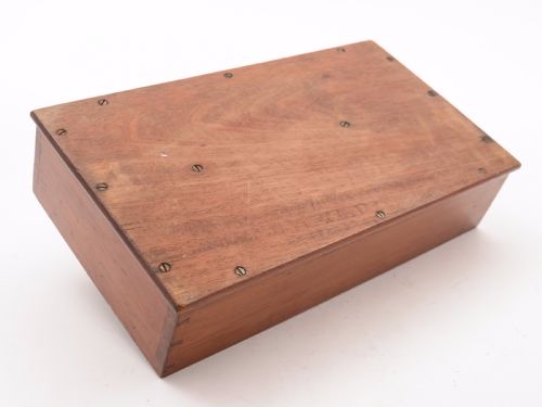 Victorian Mahogany Cutlery Box Circa 1890
