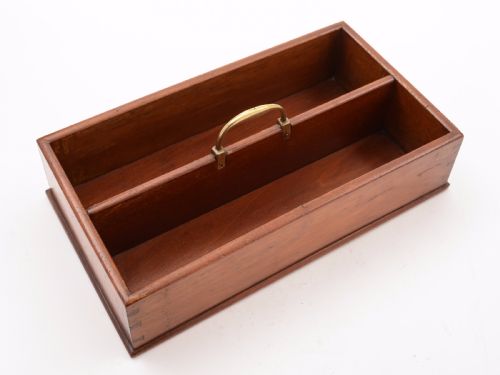 Victorian Mahogany Cutlery Box Circa 1890