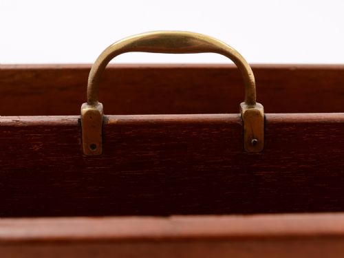 Victorian Mahogany Cutlery Box Circa 1890