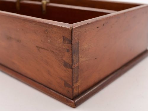 Victorian Mahogany Cutlery Box Circa 1890