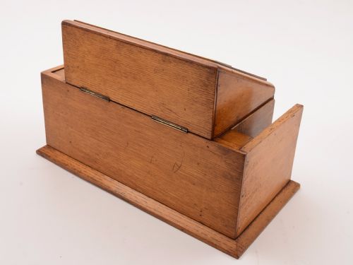 Victorian Oak Country House Letter Box Circa 1890