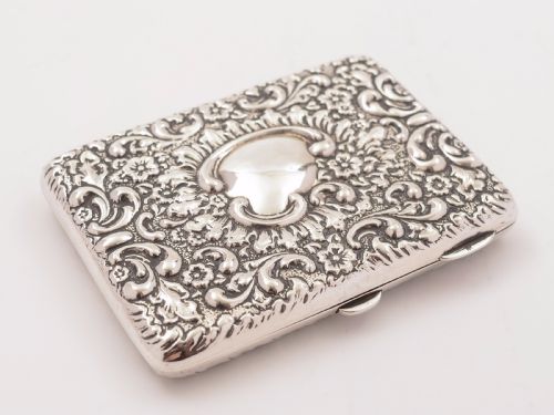 Edwardian Silver Card Case/Aide Memoire Chester 1906