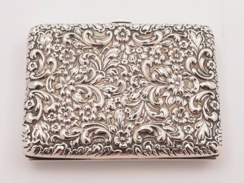 Edwardian Silver Card Case/Aide Memoire Chester 1906