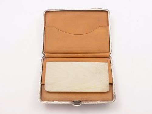 Edwardian Silver Card Case/Aide Memoire Chester 1906