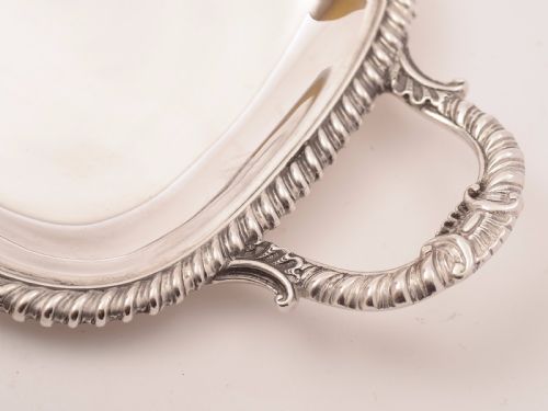 Edwardian Silver Plated Sandwich Tray Circa 1905