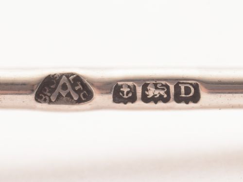 Set of 6 Cased Art Deco Silver Cocktail Sticks Birmingham 1928