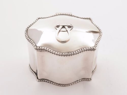 Edwardian Silver Plated Tea Caddy Circa 1905
