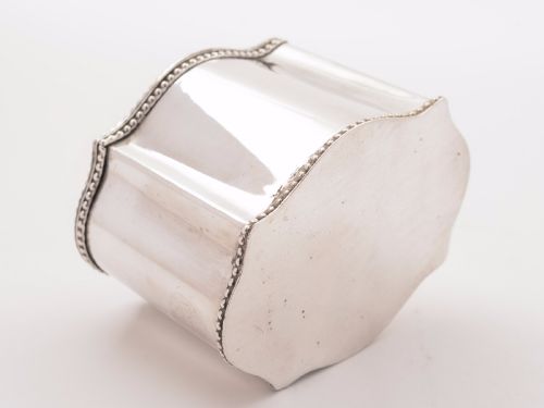 Edwardian Silver Plated Tea Caddy Circa 1905