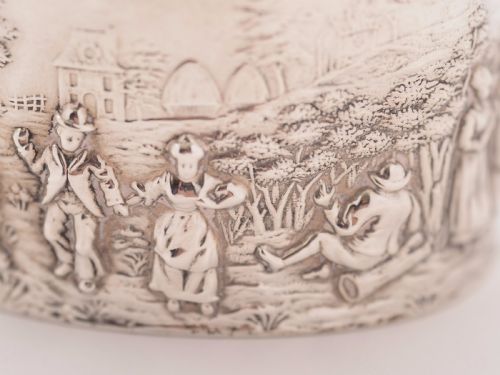 Edwardian Silver Tea Caddy Chester 1908