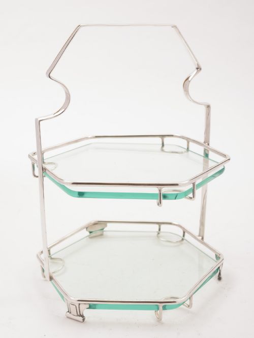 Art Deco Two Tier Cake Stand Circa 1930
