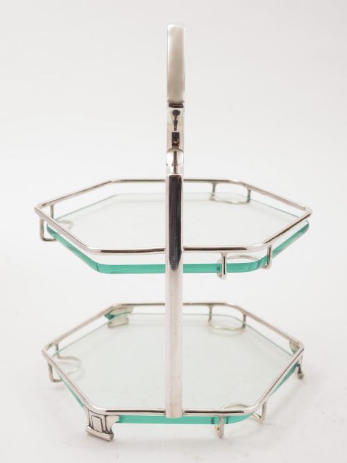 Art Deco Two Tier Cake Stand Circa 1930