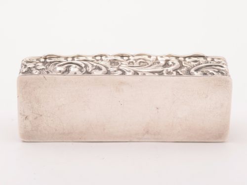 Victorian Silver Ring Box Birmingham 1900