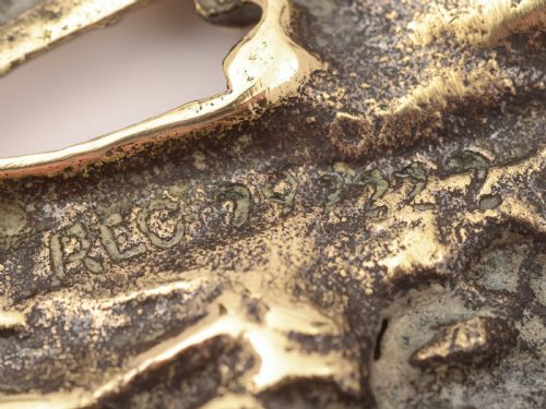 English Brass Paper Knife 1934