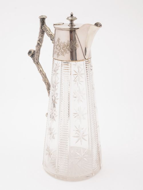 Victorian Cut Glass Claret Jug Circa 1890