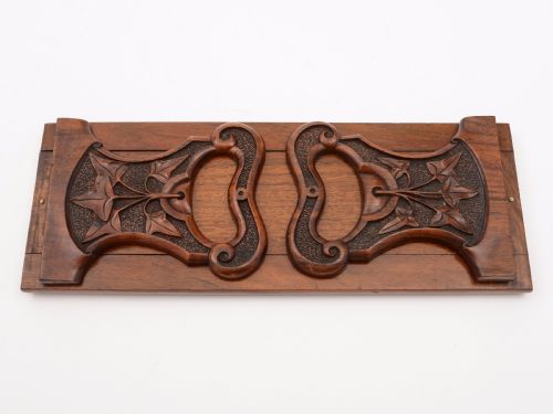 Victorian Carved Walnut Book Slide Circa 1890