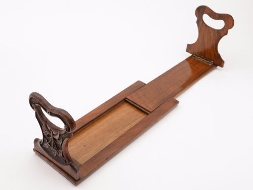 Victorian Carved Walnut Book Slide Circa 1890