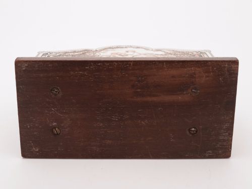 French Silver on Copper Letter Rack Circa 1920