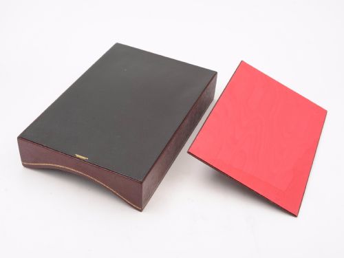 Edwardian Leatherette In-Tray Circa 1905