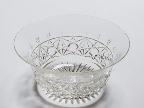 Edwardian Set of 12 Cut Glass Finger Bowls Circa 1905