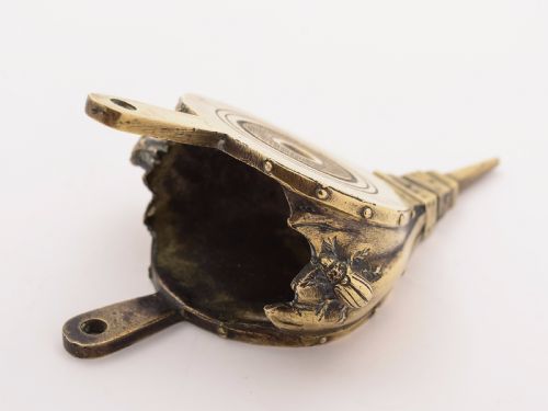 Novelty Brass Fireside Match Striker Circa 1890