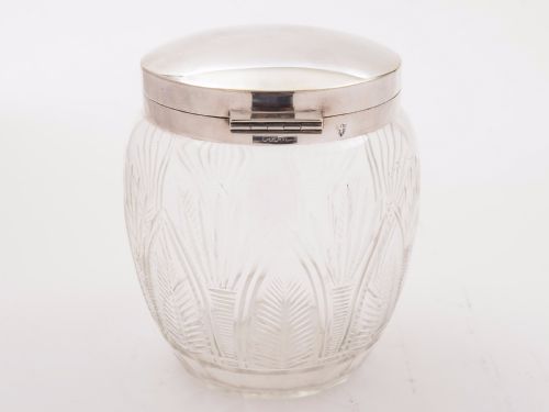 Victorian Cut Glass Biscuit Box Circa 1890