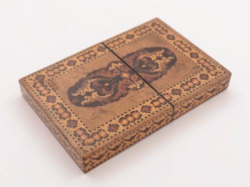 Victorian Tunbridge Ware Card Case Circa 1880