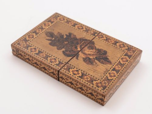 Victorian Tunbridge Ware Card Case Circa 1880