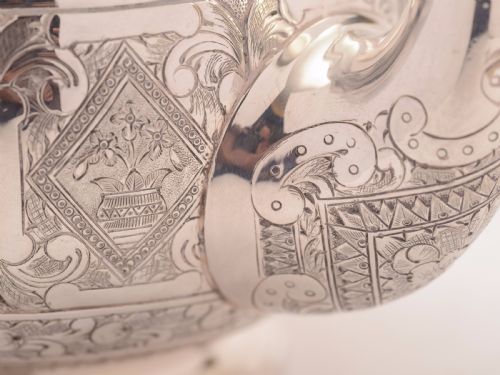 Victorian Silver Plated Elkington Tea Pot 1876