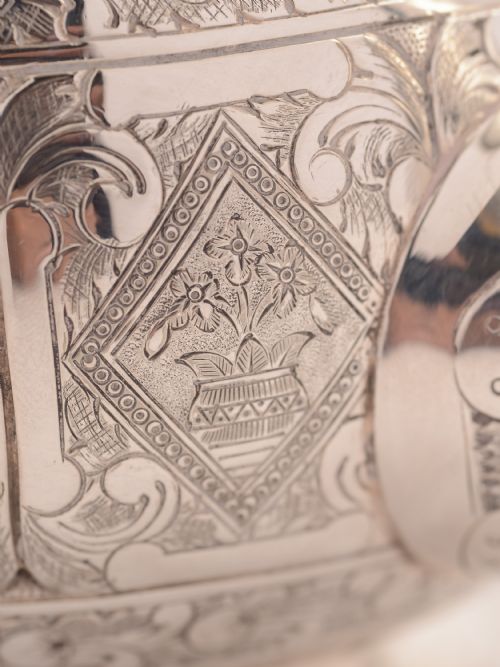 Victorian Silver Plated Elkington Tea Pot 1876