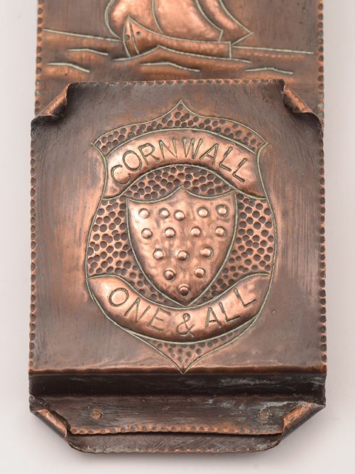 Arts & Crafts Copper Letter Rack Circa 1900