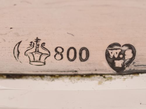 Continental Silver Topped Cut Glass Biscuit Box Circa 1900