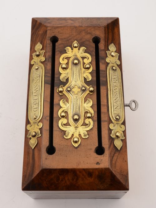 Victorian Letters 'Answered & Unanswered' Box Circa 1880