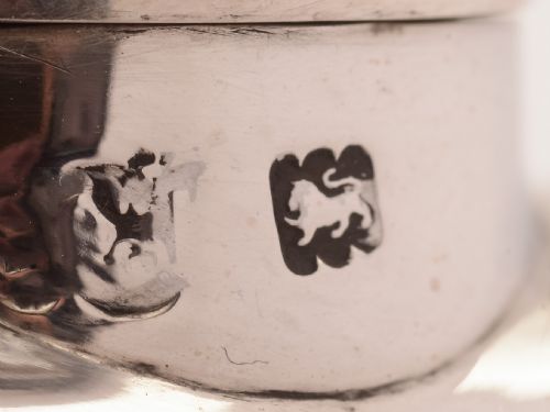 Edwardian Elkington Silver Hip Flask London 1902