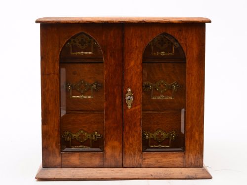 Victorian Oak 3 Drawer Cabinet Circa 1890