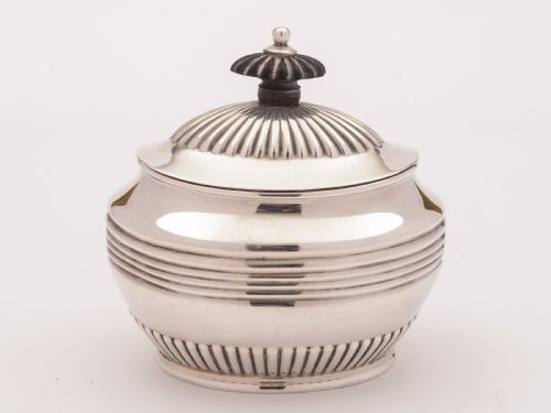 George V Silver Tea Caddy Sheffield 1919