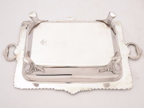 Victorian Double Entree Dish and Stand Circa 1880