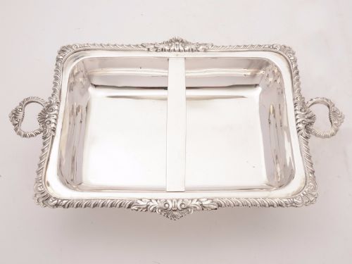 Victorian Double Entree Dish and Stand Circa 1880