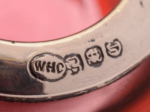 Silver Topped Cranberry Match Striker Circa 1900