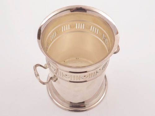 Edwardian Silver Plated Soda Syphon Holder Circa 1905