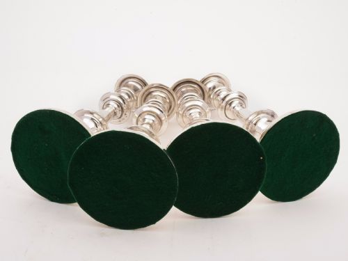 Set of 4 Victorian Candlesticks with Snuffer Circa 1890