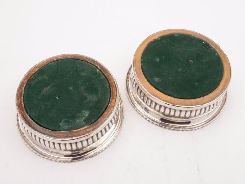 Pair of Sheffield Plated Coasters Circa 1840