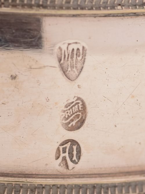 Cased Set of 6 Silver Plated Napkin Rings Circa 1900