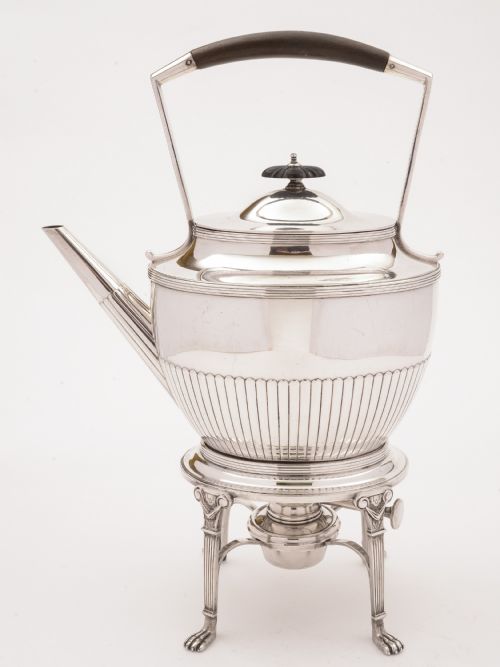 Victorian Silver Plated Kettle on Stand Elkington 1883