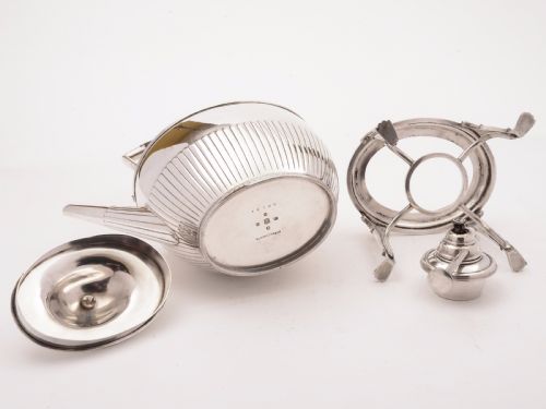 Victorian Silver Plated Kettle on Stand Elkington 1883