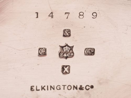 Victorian Silver Plated Kettle on Stand Elkington 1883