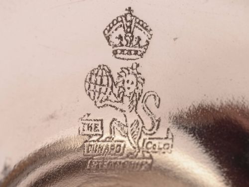 Set of 6 Cunard Steamship Co Ltd Dessert Dishes Circa 1920