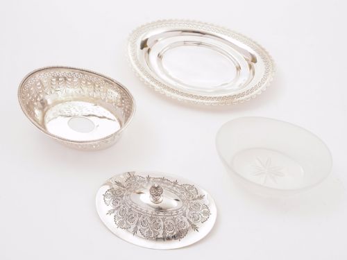 Victorian Silver Plated Butter Dish Circa 1890