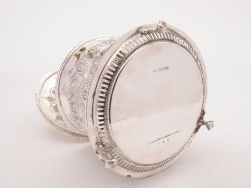 Victorian Silver Plated Biscuit Box/Cookie Jar Circa 1880