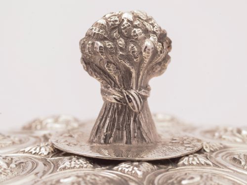 Victorian Silver Plated Biscuit Box/Cookie Jar Circa 1880